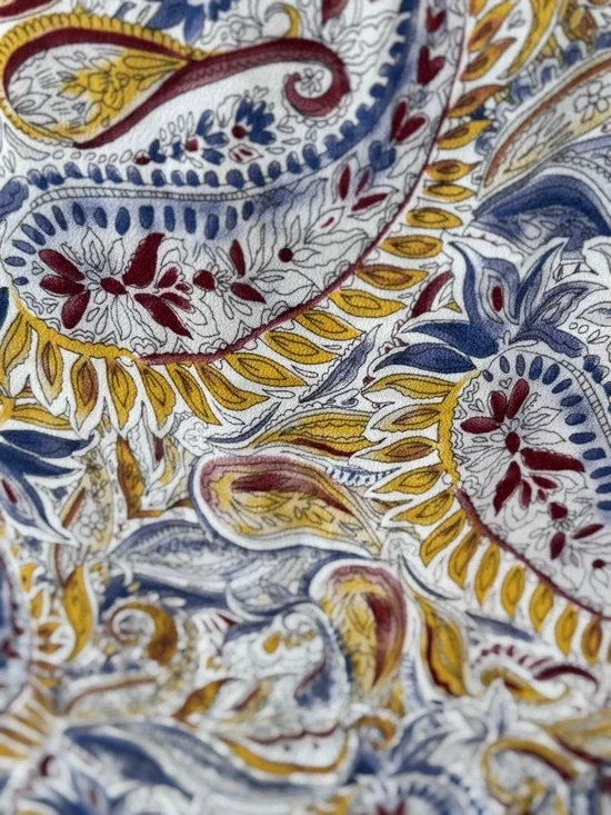 Shyanne Western/Bohemian Paisley Asymmetric Midi Pull-On Skirt Size XL - Picture 3 of 7